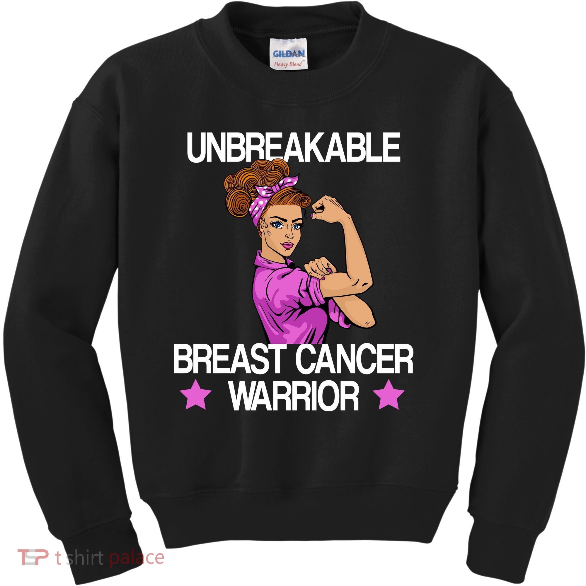 Unbreakable Breast Cancer Warrior Kids Sweatshirt