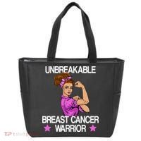 Unbreakable Breast Cancer Warrior Tote Bag thumb 0