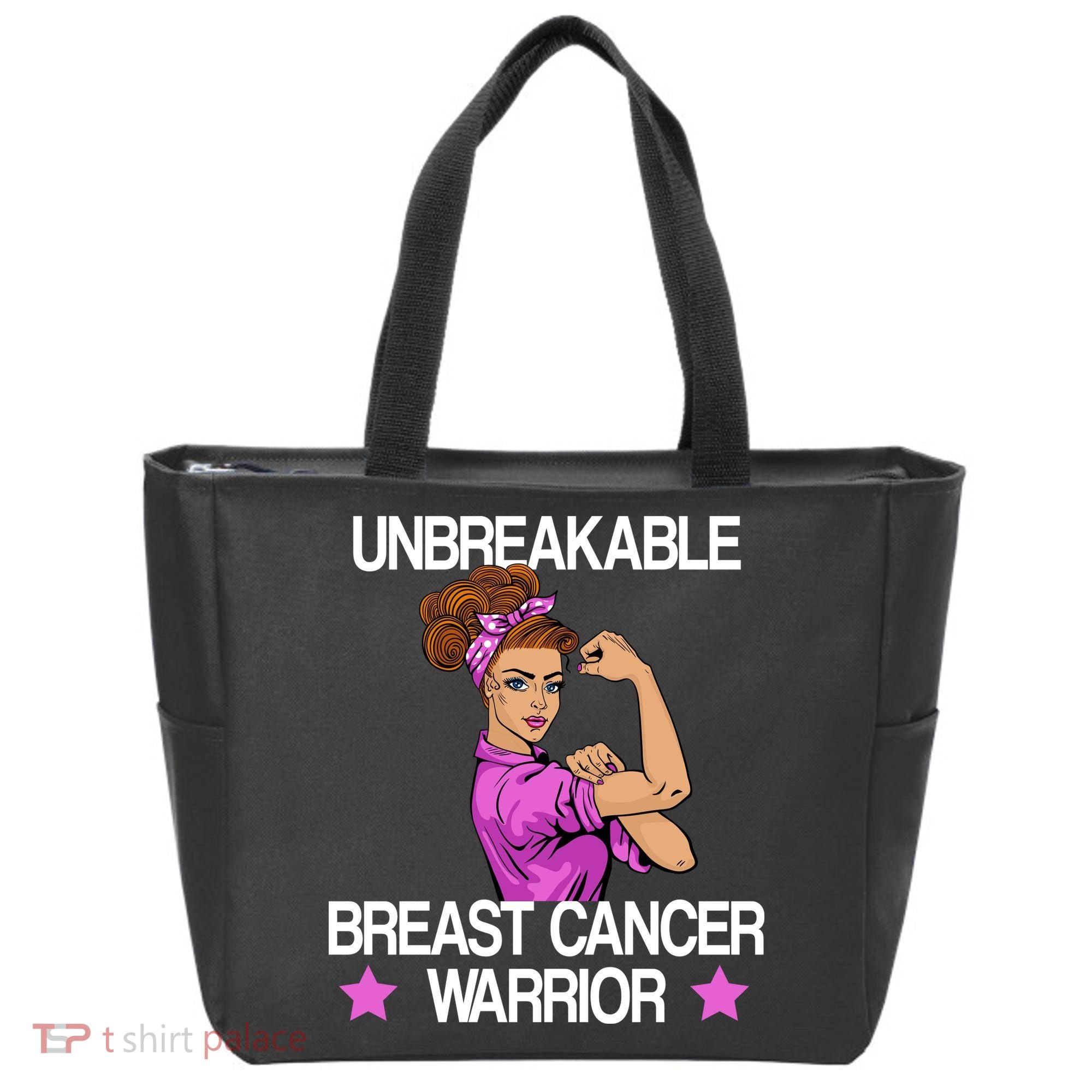 Unbreakable Breast Cancer Warrior Tote Bag