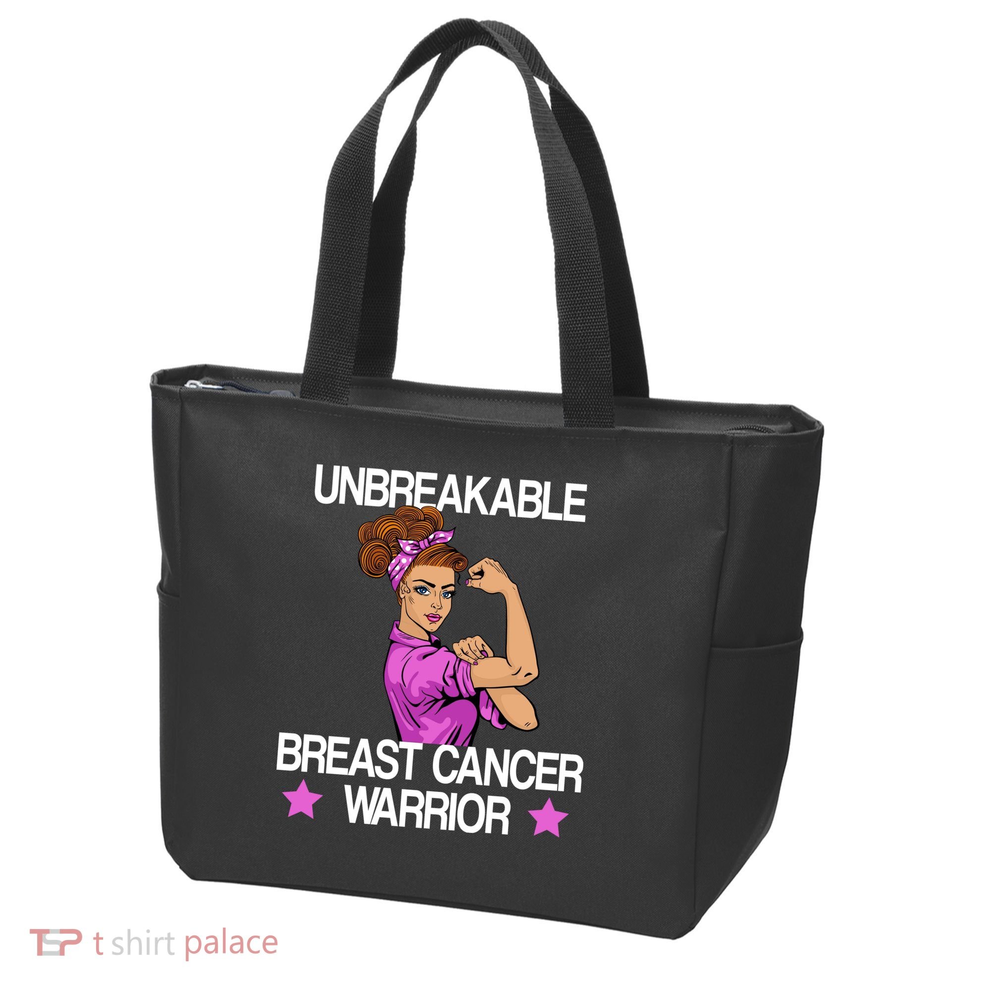 Unbreakable Breast Cancer Warrior Tote Bag