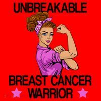 Unbreakable Breast Cancer Warrior Santa Hat thumb 1