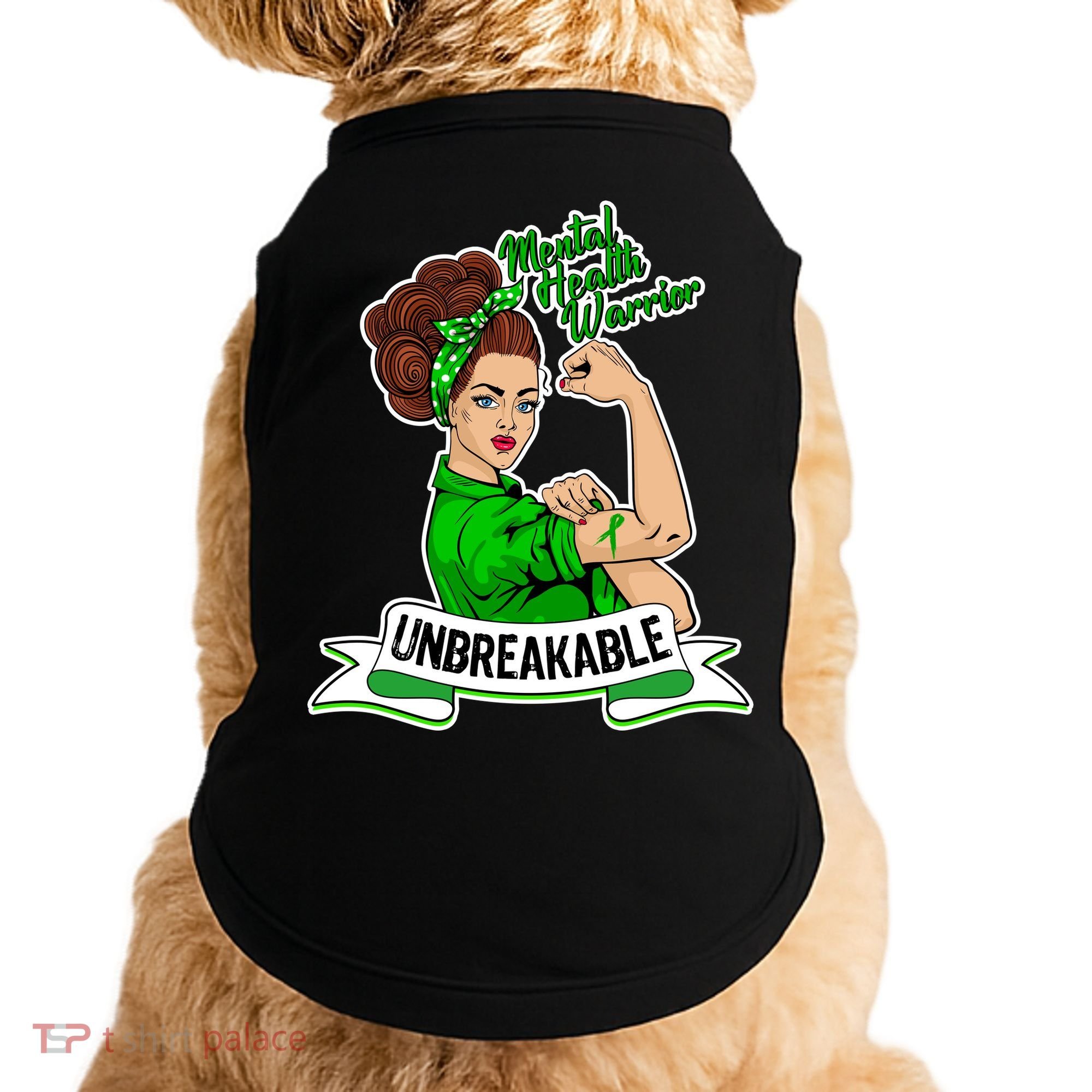 Unbreakable Mental Health Warrior Doggie Tank