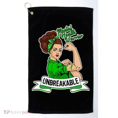 Unbreakable Mental Health Warrior Golf Towel