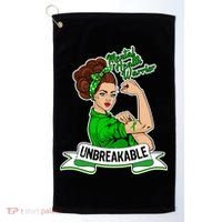 Unbreakable Mental Health Warrior Golf Towel thumb 0