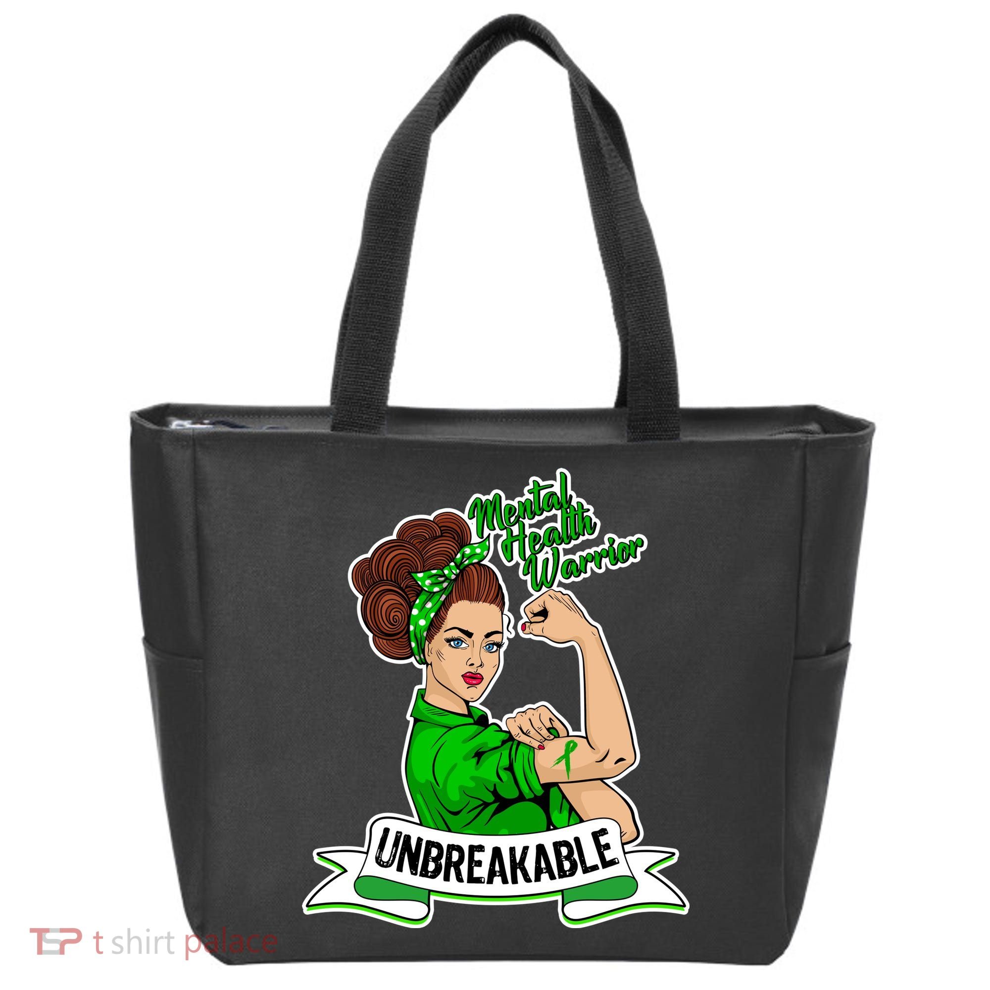 Unbreakable Mental Health Warrior Tote Bag