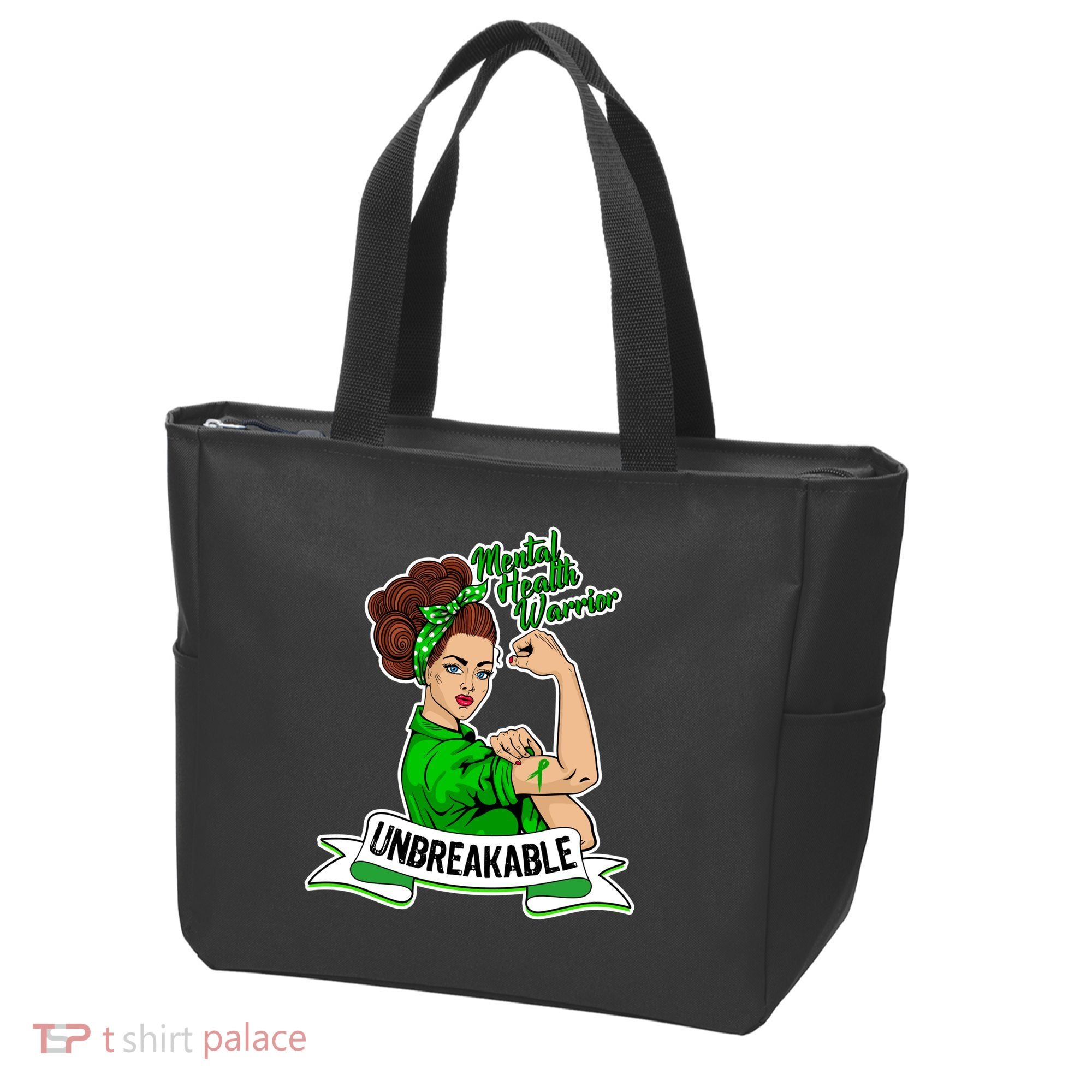 Unbreakable Mental Health Warrior Tote Bag