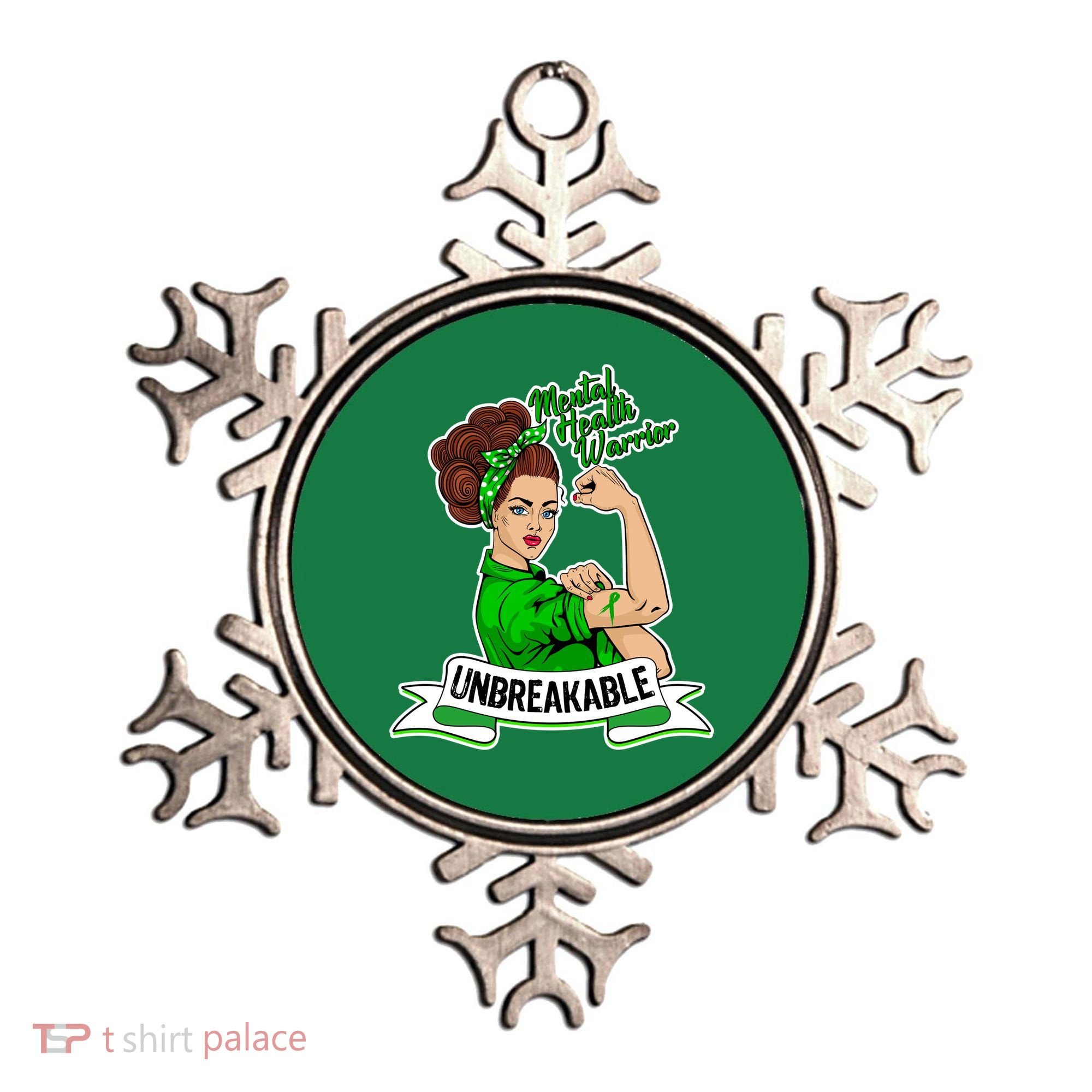 Unbreakable Mental Health Warrior Ornament