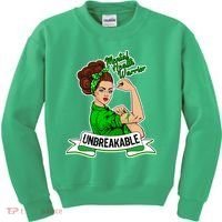 Unbreakable Mental Health Warrior Kids Sweatshirt thumb 0