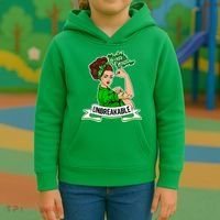 Unbreakable Mental Health Warrior Kids Hoodie thumb 3