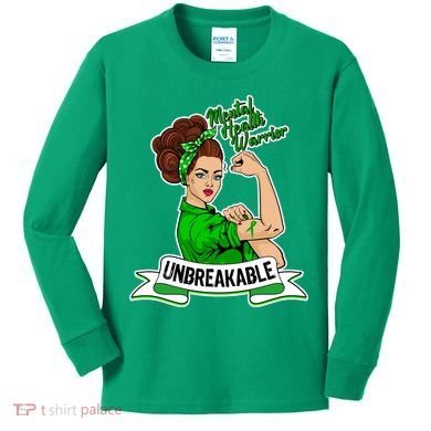 Unbreakable Mental Health Warrior Kids Long Sleeve Shirt