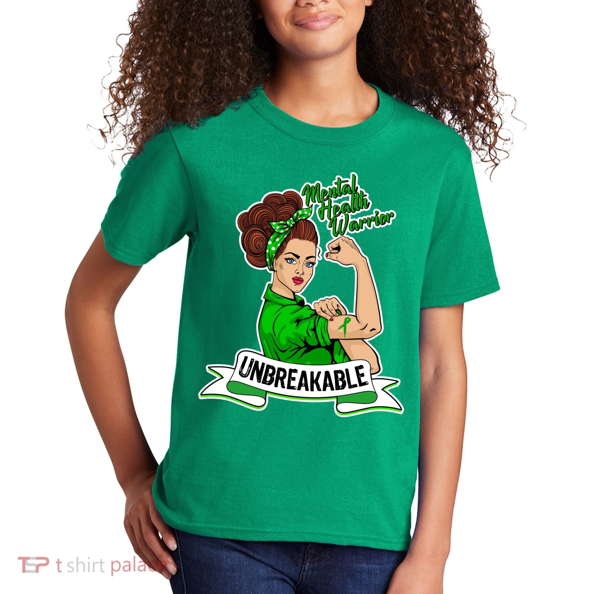 Unbreakable Mental Health Warrior Kids T-Shirt