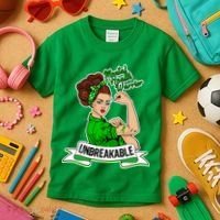 Unbreakable Mental Health Warrior Kids T-Shirt thumb 3