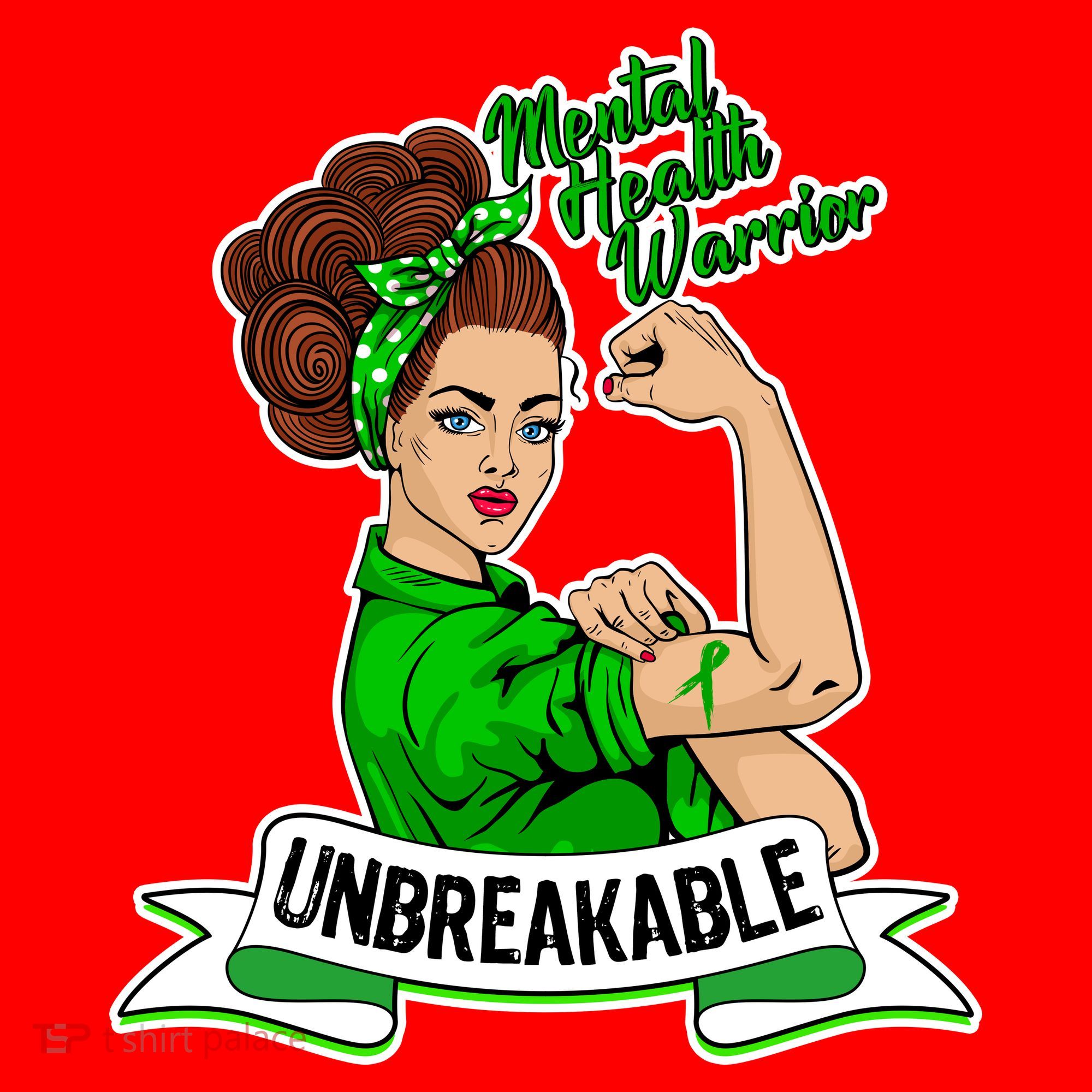 Unbreakable Mental Health Warrior Santa Hat