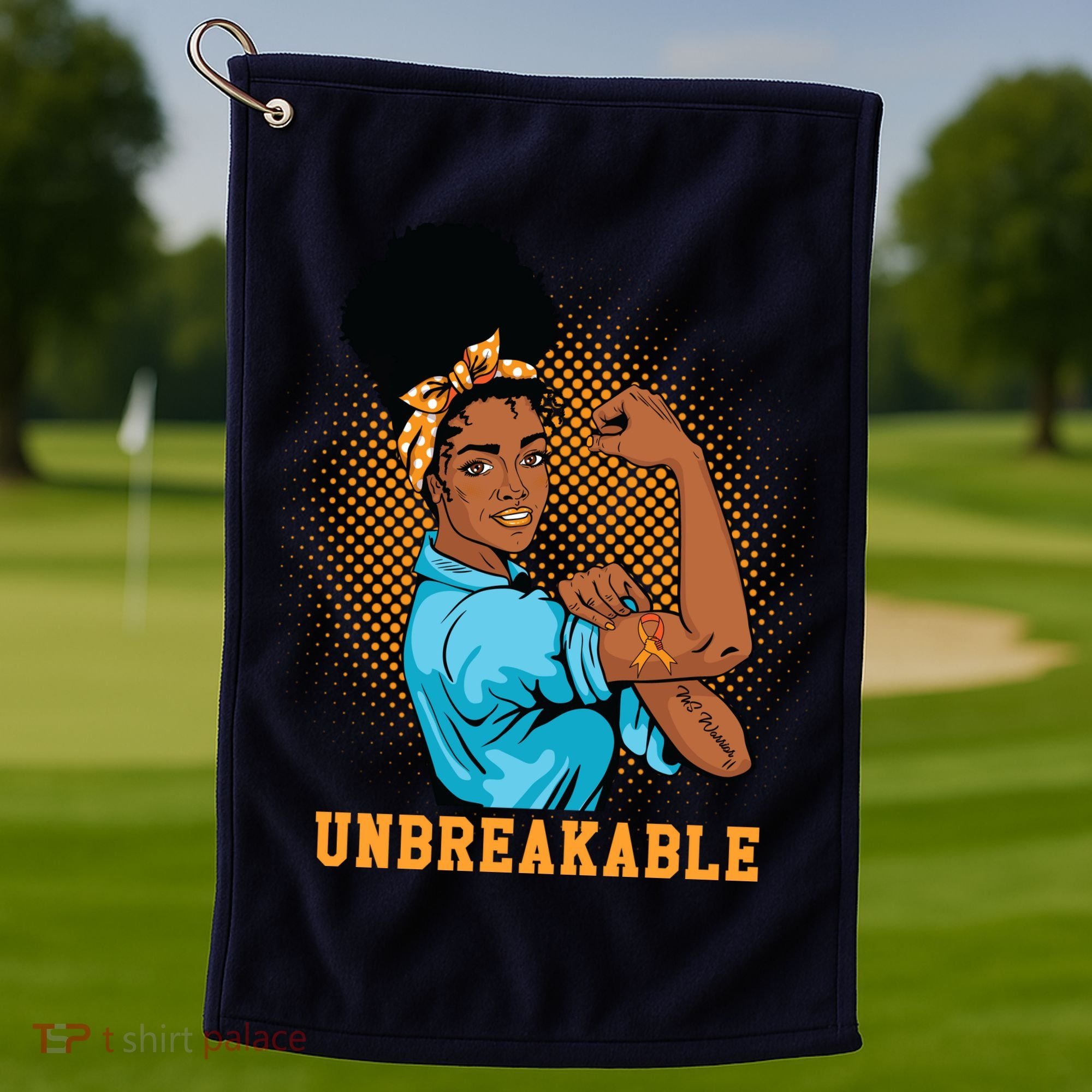 Unbreakable MS Warrior Golf Towel