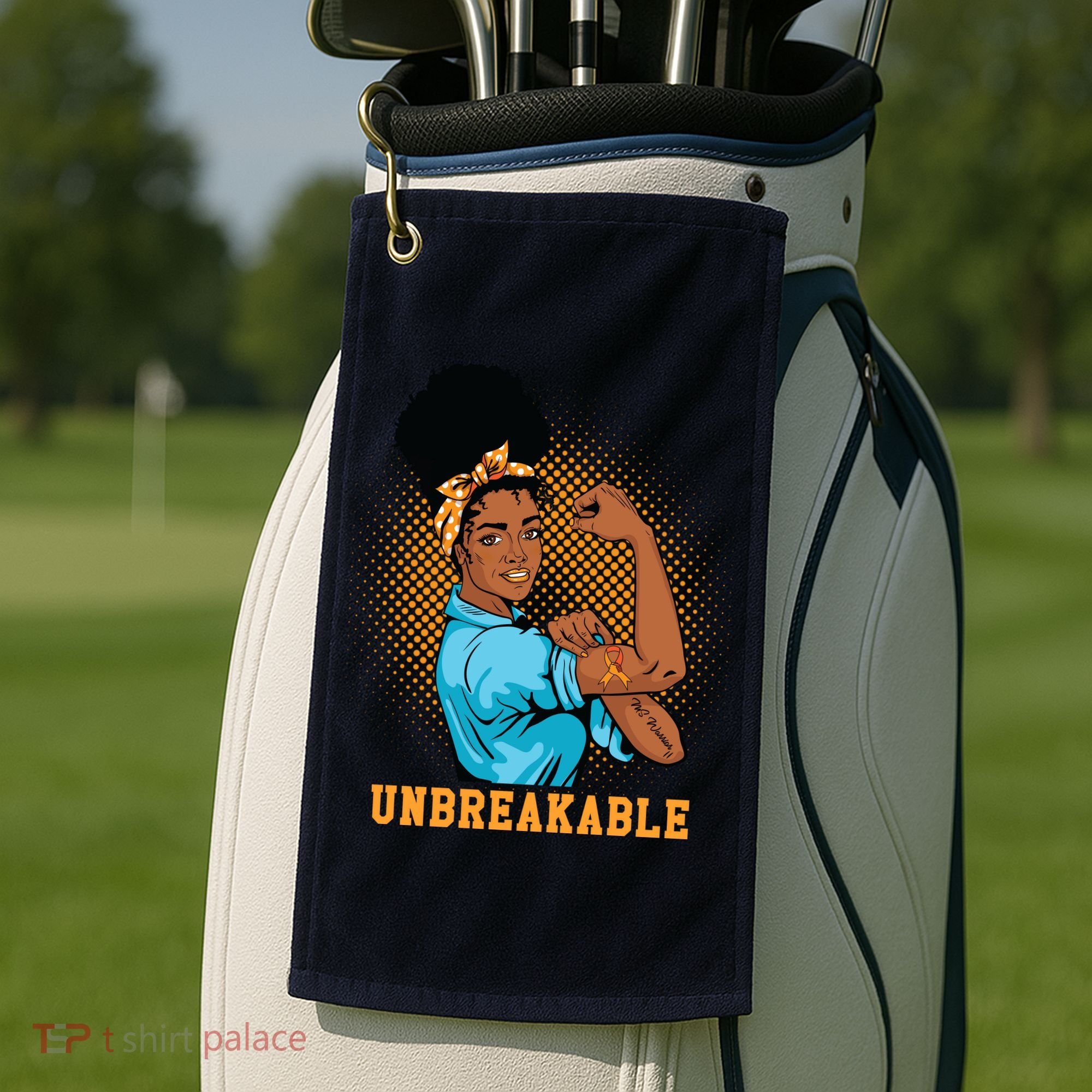 Unbreakable MS Warrior Golf Towel
