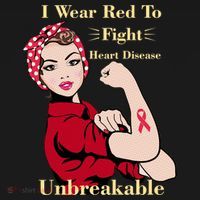 Unbreakable Wear Red To Fight Heart Disease Bucket Hat thumb 4