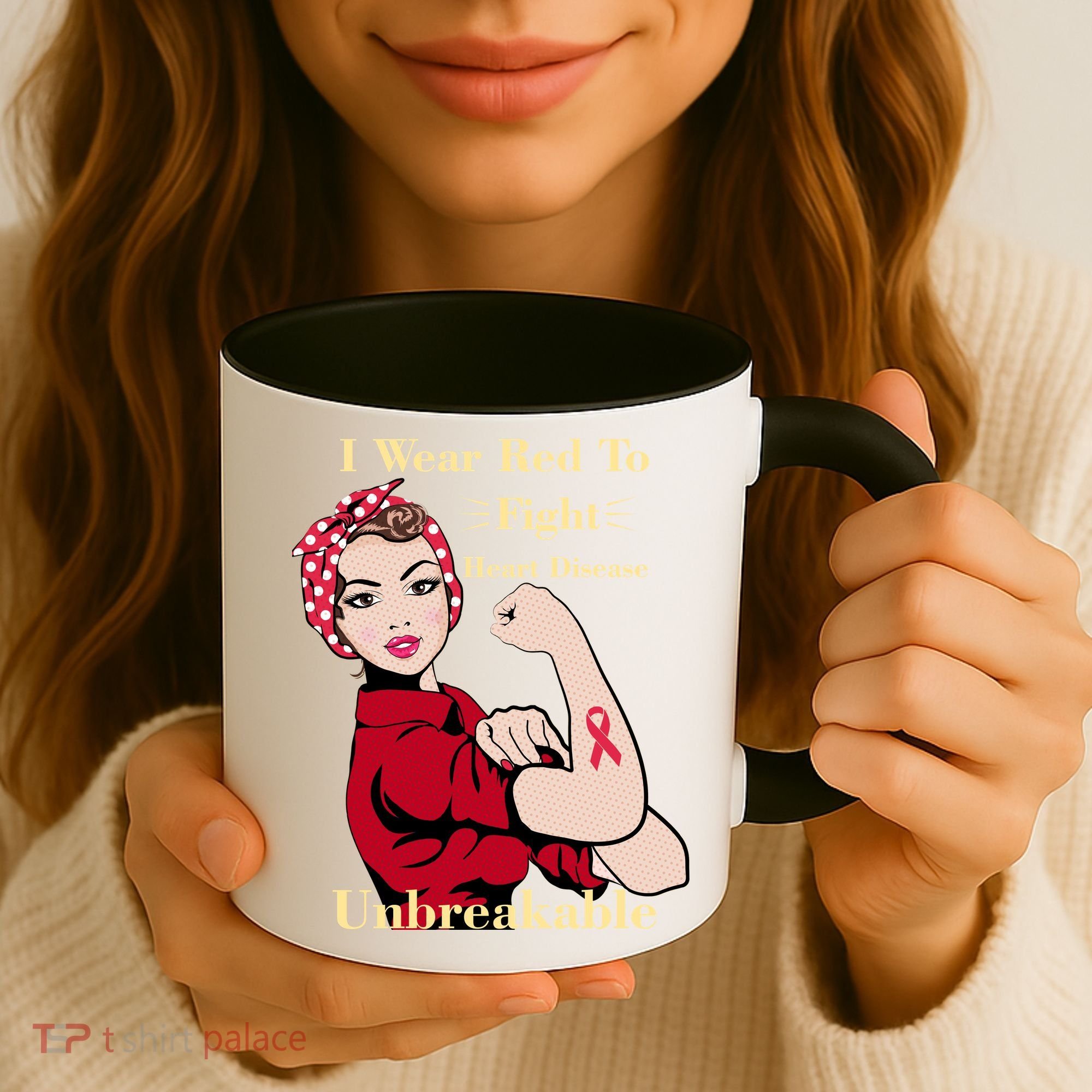 Unbreakable Wear Red To Fight Heart Disease Coffee Mug