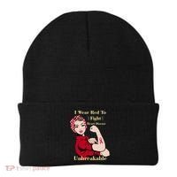 Unbreakable Wear Red To Fight Heart Disease Beanie thumb 0