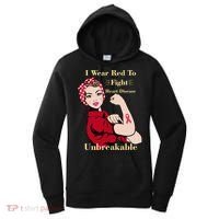 Unbreakable Wear Red To Fight Heart Disease Women's Hoodie thumb 0