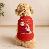 Unbreakable Wear Red To Fight Heart Disease Doggie Tank thumb 2