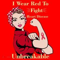 Unbreakable Wear Red To Fight Heart Disease Women's Tank Top thumb 5