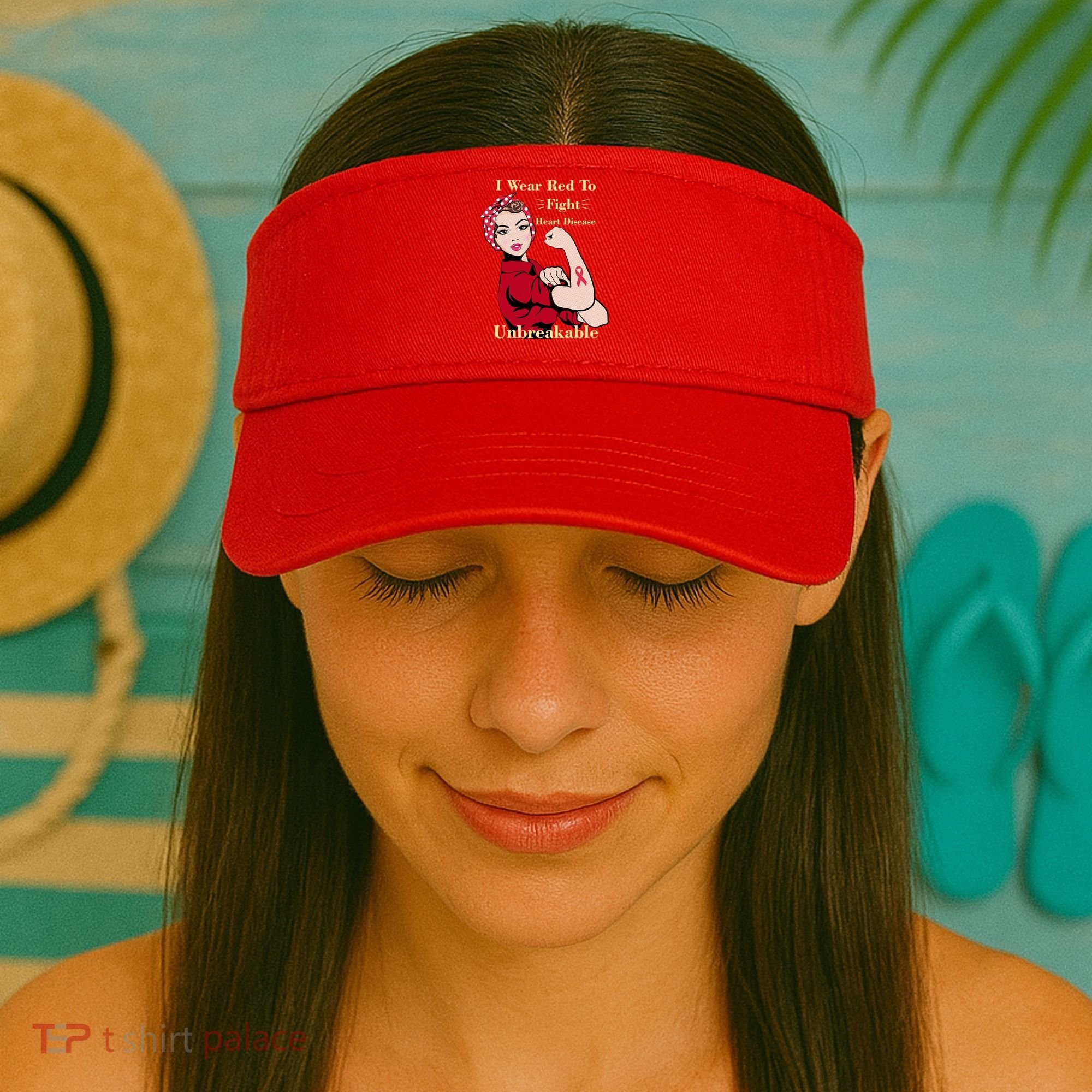 Unbreakable Wear Red To Fight Heart Disease Visor