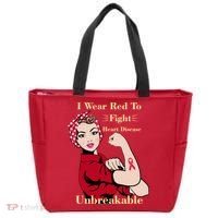 Unbreakable Wear Red To Fight Heart Disease Tote Bag thumb 0