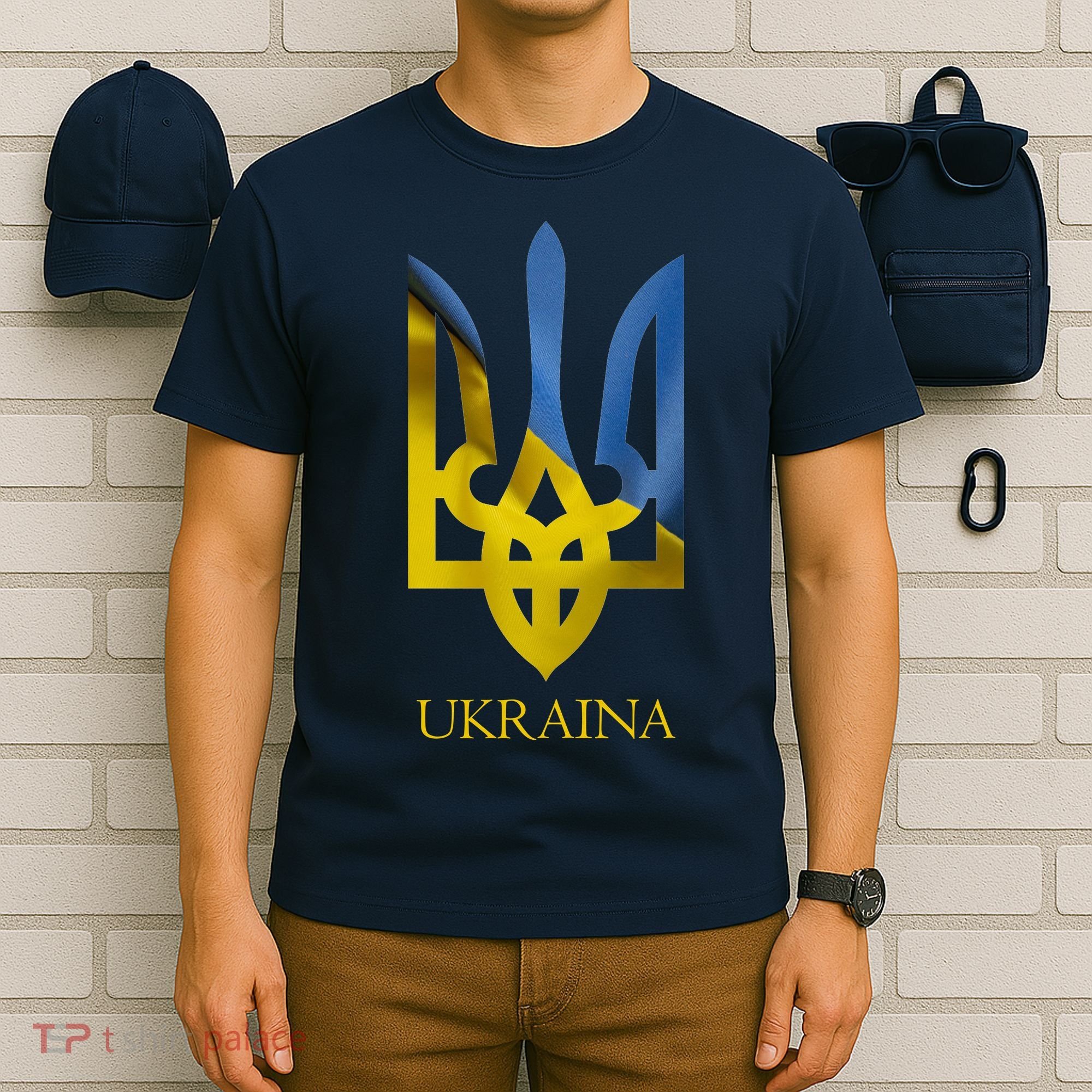 Ukraine National Coat Of Arms Ukraina Ukrainian Trident T-Shirt