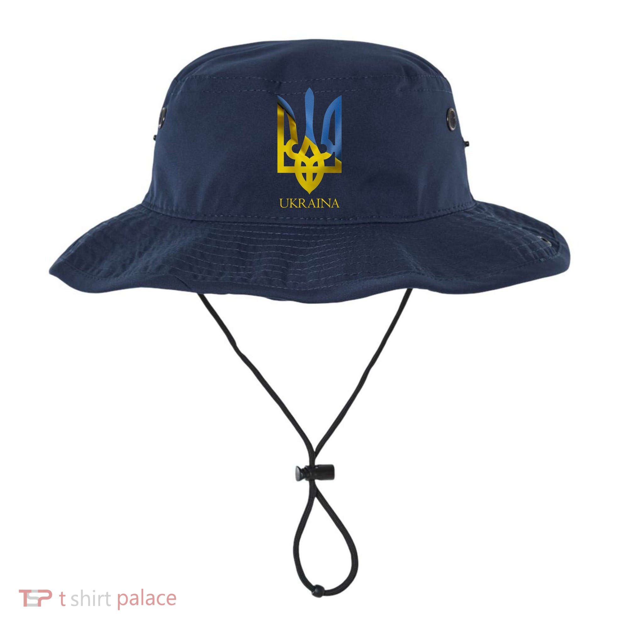 Ukraine National Coat Of Arms Ukraina Ukrainian Trident Bucket Hat