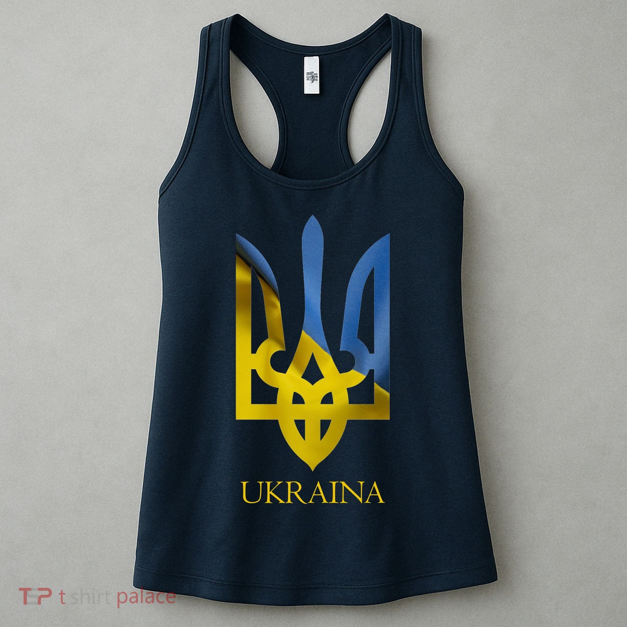 Ukraine National Coat Of Arms Ukraina Ukrainian Trident Women's Tank Top