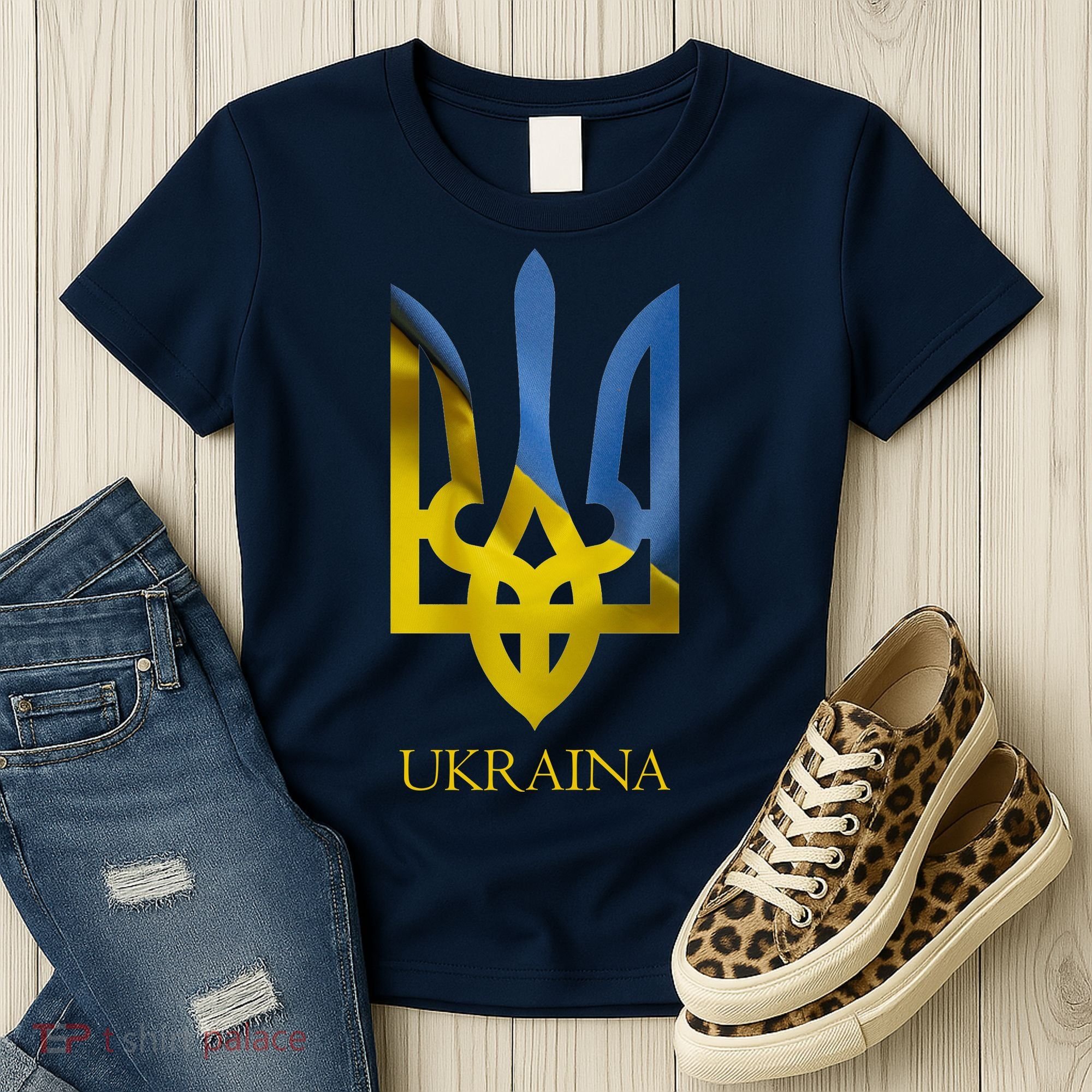 Ukraine National Coat Of Arms Ukraina Ukrainian Trident Women's T-Shirt