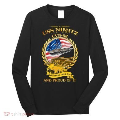 Uss Nimitz Cvn68 And Pound Off It Long Sleeve Shirt