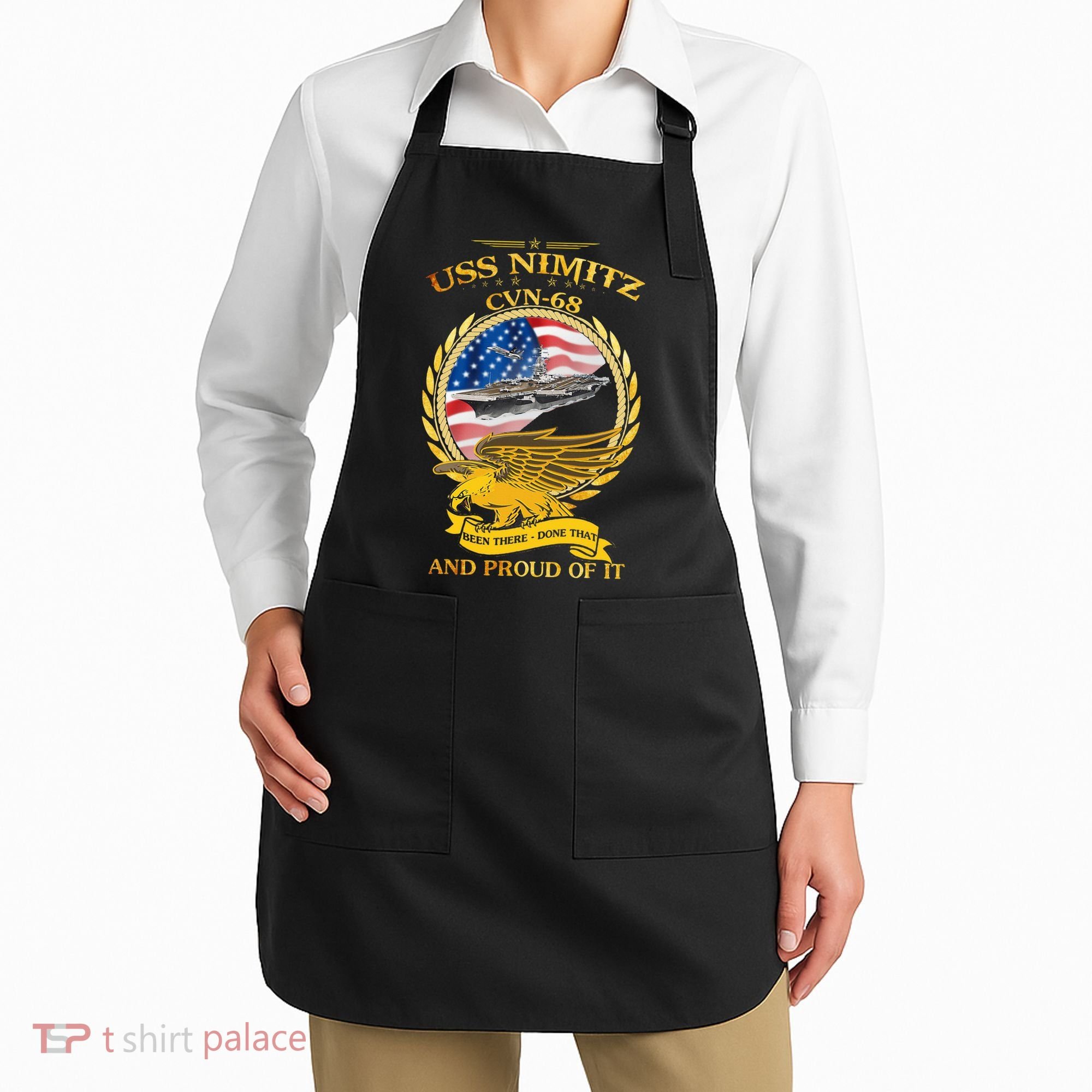 Uss Nimitz Cvn68 And Pound Off It Apron