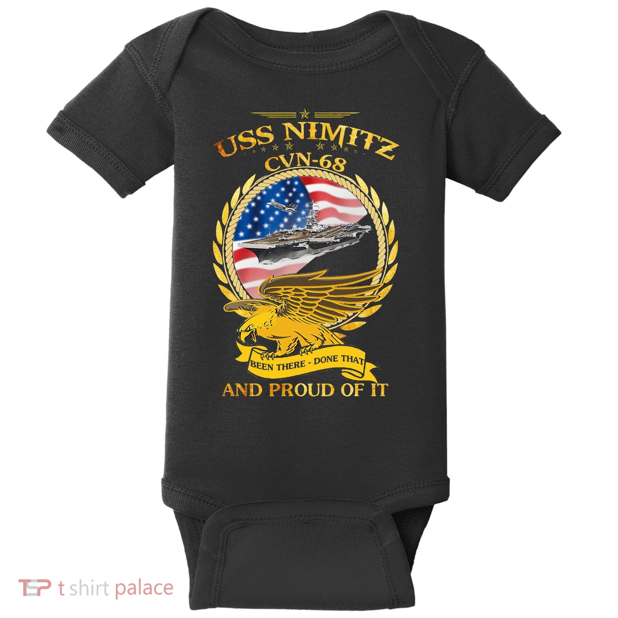 Uss Nimitz Cvn68 And Pound Off It Baby Bodysuit