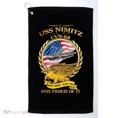Uss Nimitz Cvn68 And Pound Off It Golf Towel