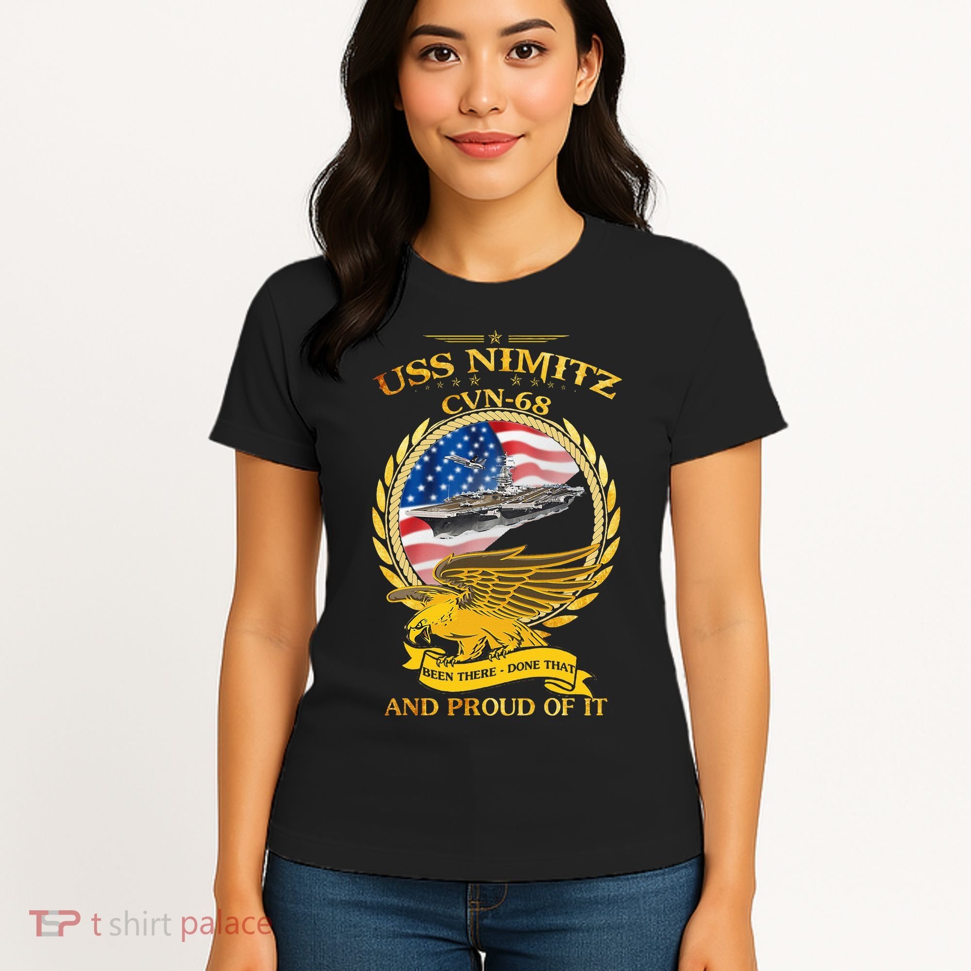 Uss Nimitz Cvn68 And Pound Off It Women's T-Shirt