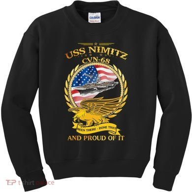 Uss Nimitz Cvn68 And Pound Off It Kids Sweatshirt