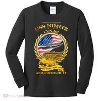 Uss Nimitz Cvn68 And Pound Off It Kids Long Sleeve Shirt thumb 0