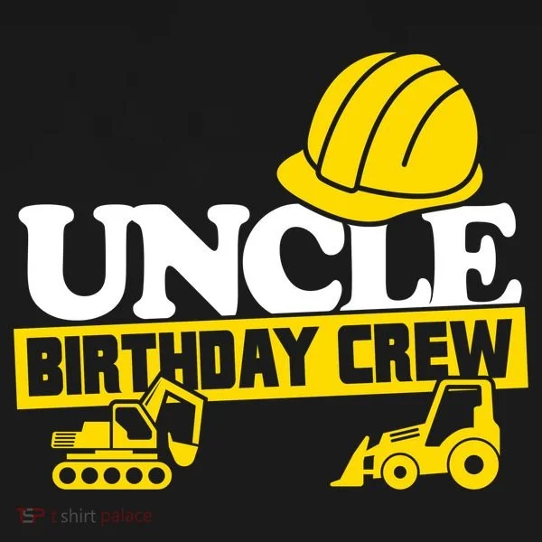 Uncle Birthday Crew Construction Party Doggie Tank