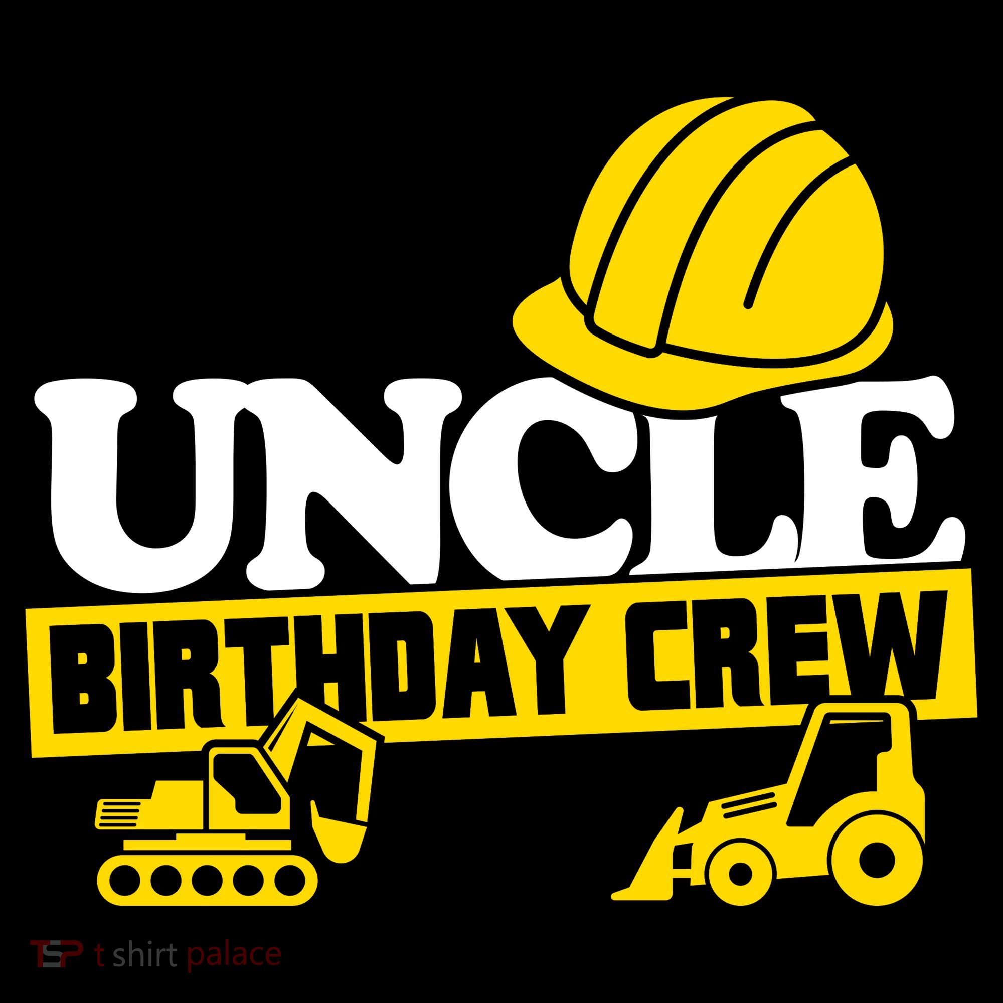Uncle Birthday Crew Construction Party USA-Made Doggie Bandana