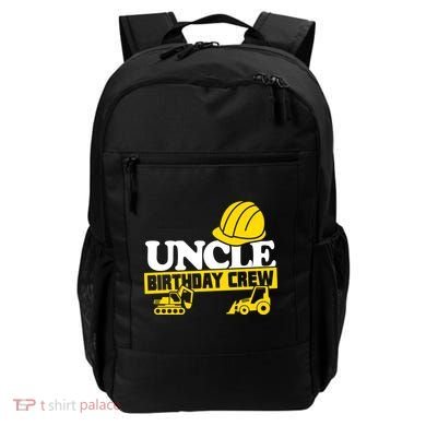 Uncle Birthday Crew Construction Party Backpack