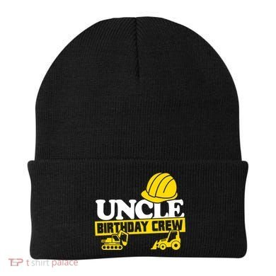 Uncle Birthday Crew Construction Party Beanie