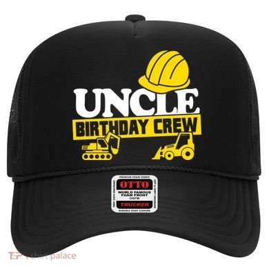 Uncle Birthday Crew Construction Party Hat