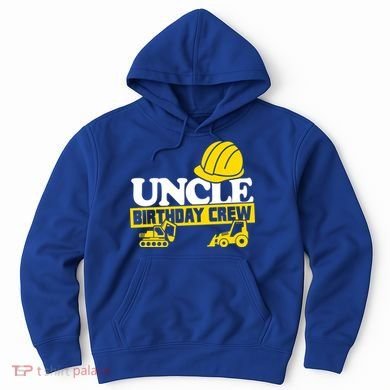 Uncle Birthday Crew Construction Party Hoodie