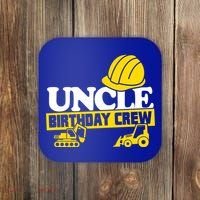 Uncle Birthday Crew Construction Party Coaster thumb 0