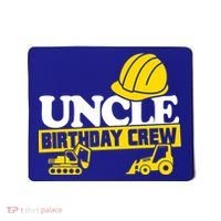 Uncle Birthday Crew Construction Party Mousepad thumb 0