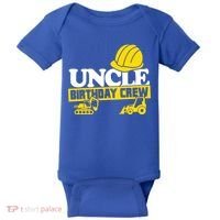 Uncle Birthday Crew Construction Party Baby Bodysuit thumb 0