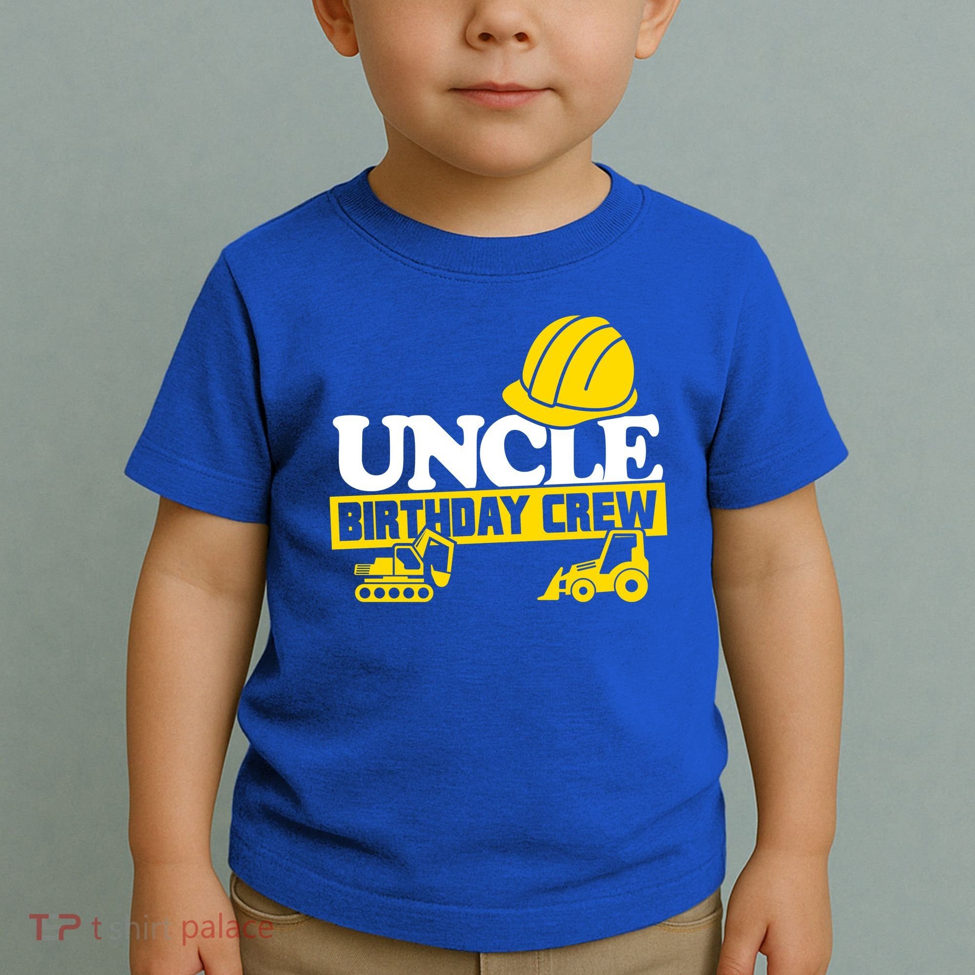 Uncle Birthday Crew Construction Party Toddler T-Shirt