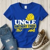 Uncle Birthday Crew Construction Party Women's T-Shirt thumb 3