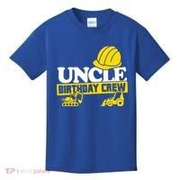 Uncle Birthday Crew Construction Party Kids T-Shirt thumb 0